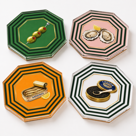 Boxed Coaster Set, After Five Collection