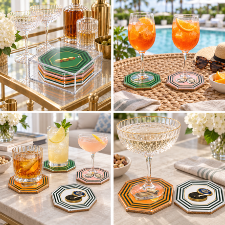 Boxed Coaster Set, After Five Collection