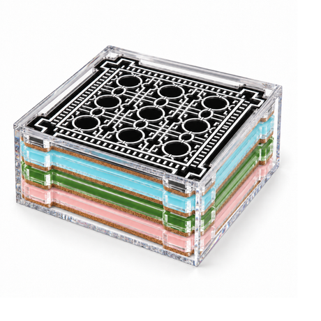 Boxed Coaster Set, Heritage Trellis Collection