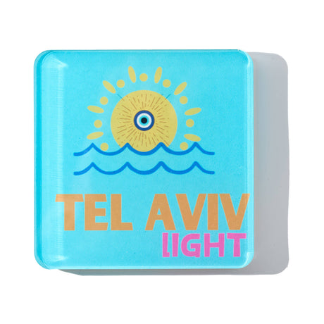 Bon Voyage Acrylic Coasters, Tel Aviv with Holder - view 05