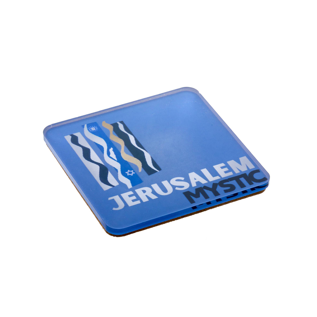 Bon Voyage Acrylic Coasters, Jerusalem with Holder - alternate view