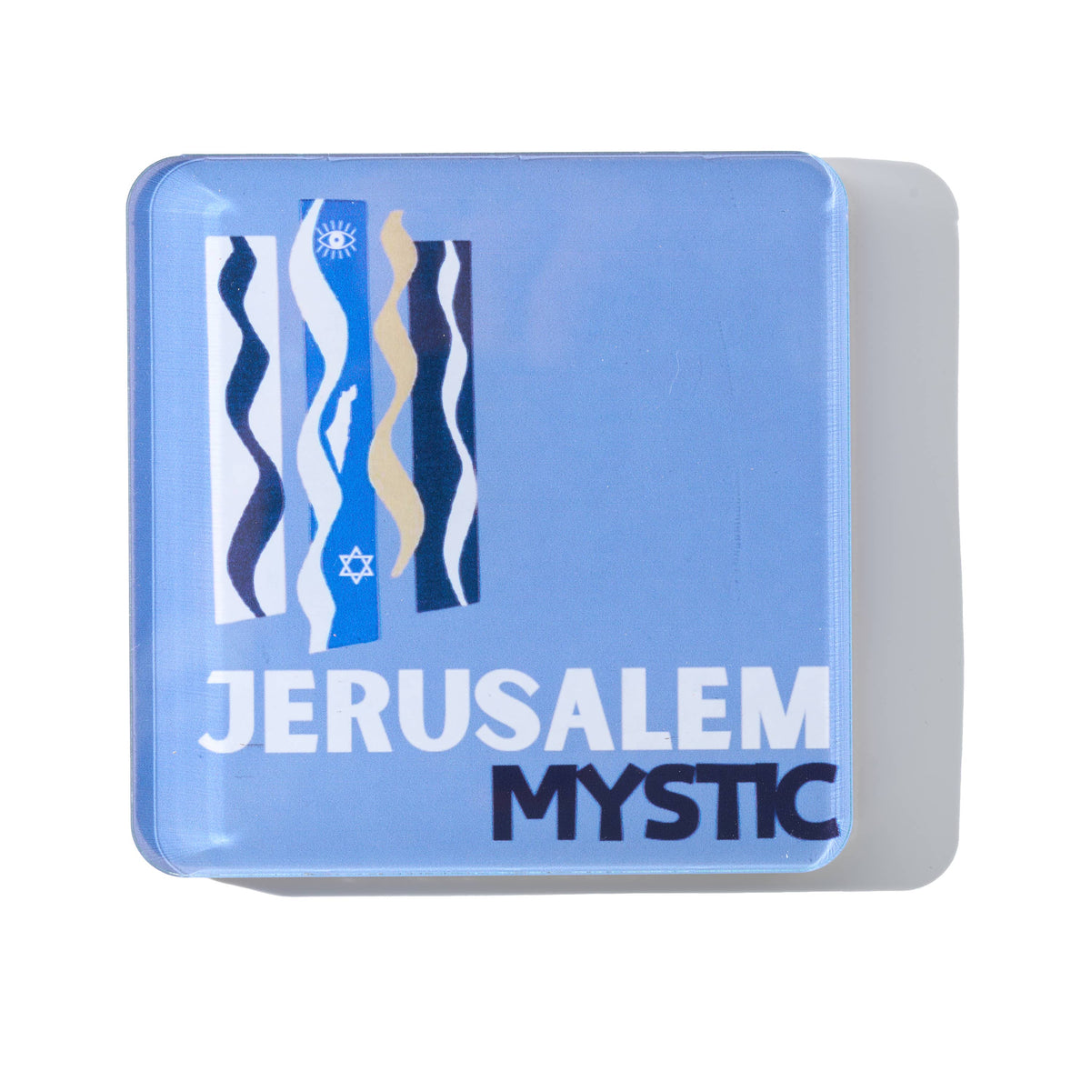 Bon Voyage Acrylic Coasters, Jerusalem with Holder - view 04
