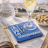 Bon Voyage Acrylic Coasters, Jerusalem with Holder - view 05