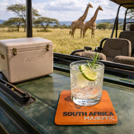 Bon Voyage Acrylic Coasters, South Africa with Holder - view 05