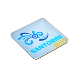 Bon Voyage Acrylic Coasters, Santorini with Holder - view 03
