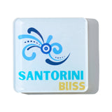 Bon Voyage Acrylic Coasters, Santorini with Holder - view 06
