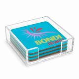 Bon Voyage Acrylic Coasters, Bondi with Holder - view 08