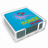 Bon Voyage Acrylic Coasters, Bondi with Holder - view 09