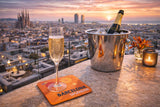 Bon Voyage Acrylic Coasters, Barcelona with Holder - view 03