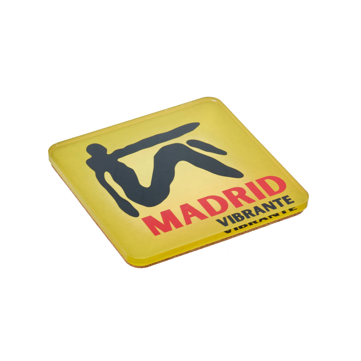 Bon Voyage Acrylic Coasters, Madrid with Holder - view 03