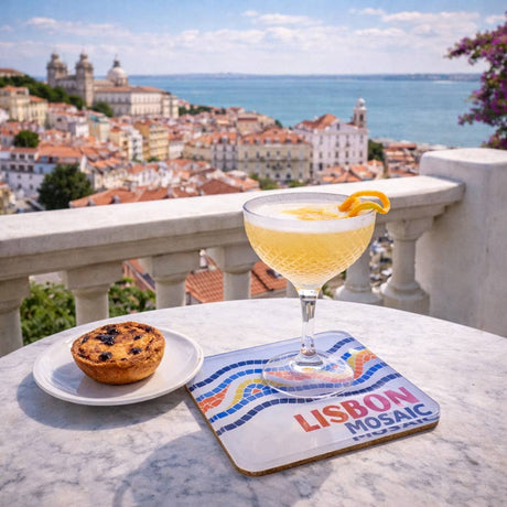 Bon Voyage Acrylic Coasters, Lisbon with Holder - view 04
