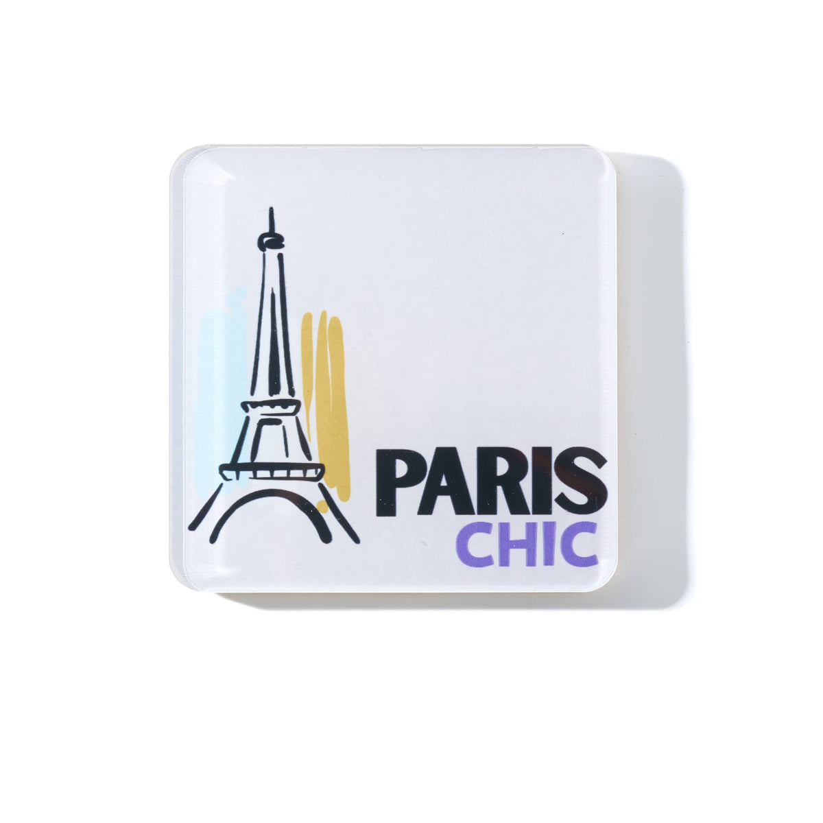 Bon Voyage Acrylic Coasters, Paris with Holder - view 05