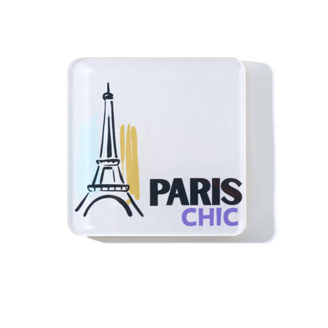 Bon Voyage Acrylic Coasters, Paris with Holder - view 05