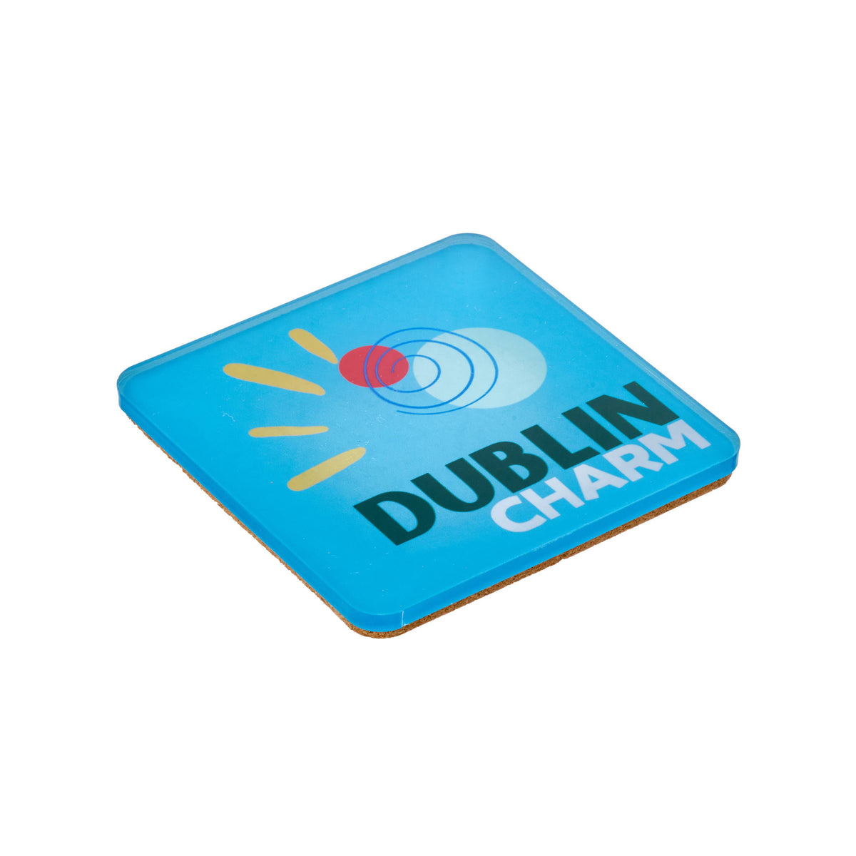 Bon Voyage Acrylic Coasters, Dublin with Holder - view 04