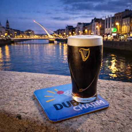 Bon Voyage Acrylic Coasters, Dublin with Holder - view 07