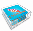 Bon Voyage Acrylic Coasters, California with Holder