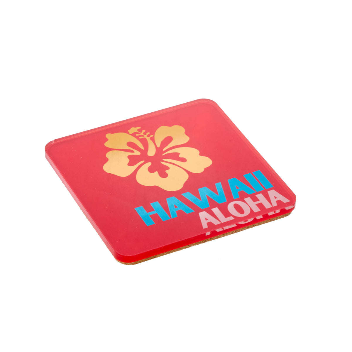 Bon Voyage Acrylic Coasters, Hawaii with Holder - alternate view