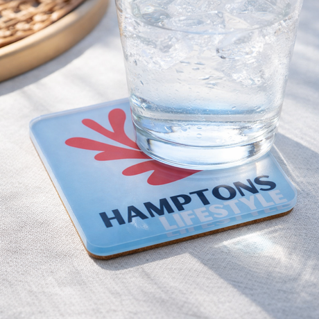 Bon Voyage Acrylic Coasters, Hamptons with Holder - view 04
