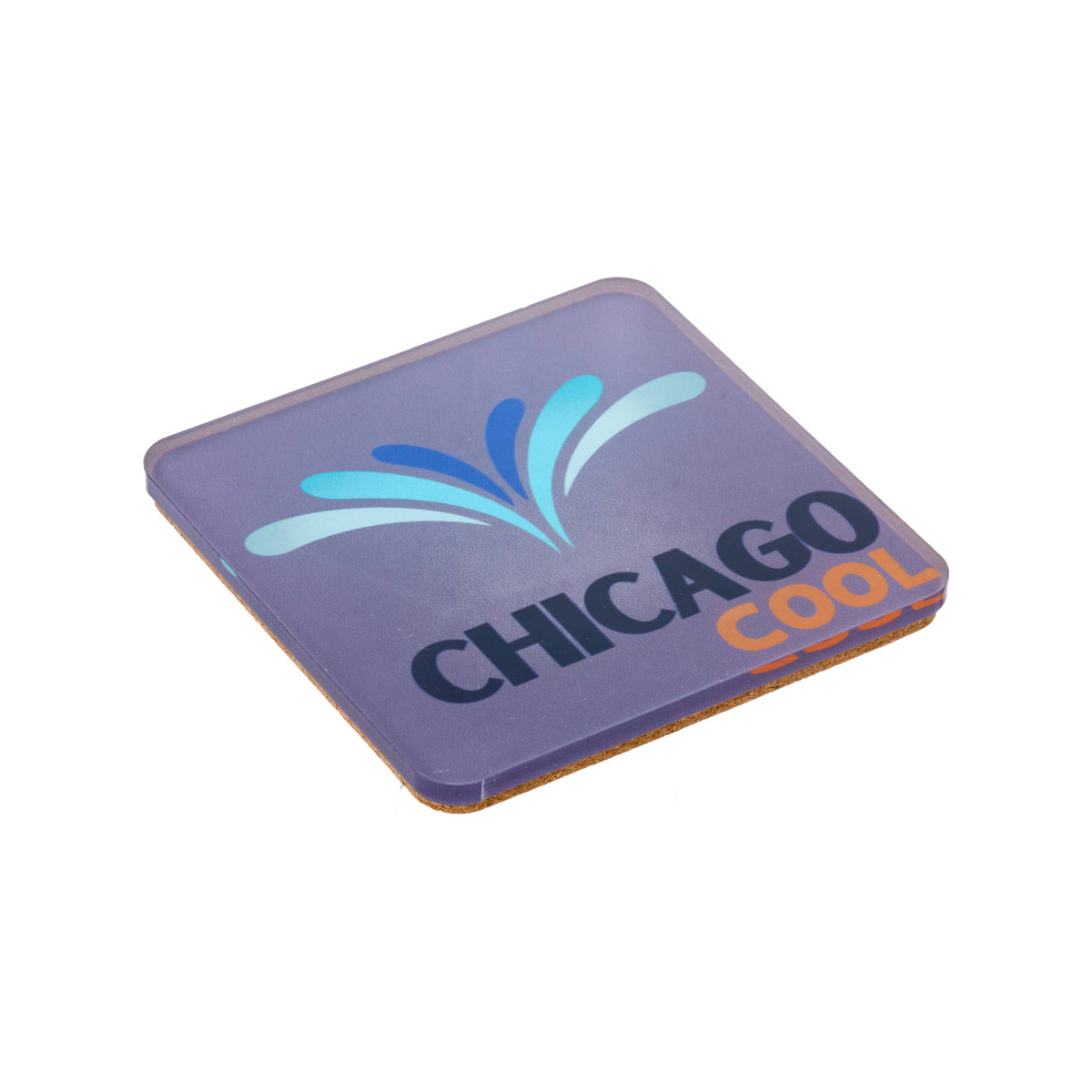 Bon Voyage Acrylic Coasters, Chicago with Holder - alternate view