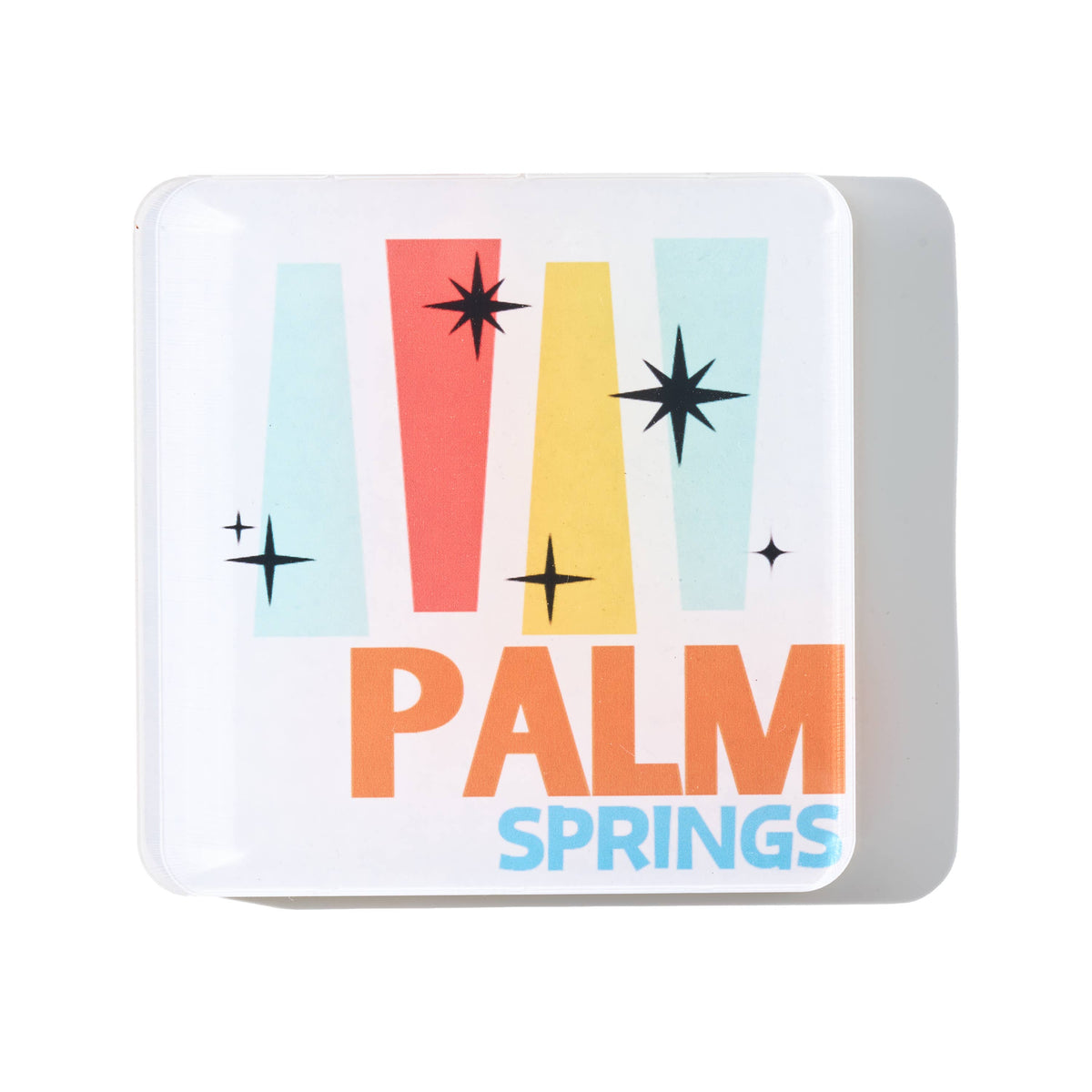 Bon Voyage Acrylic Coasters, Palm Springs with Holder - view 05