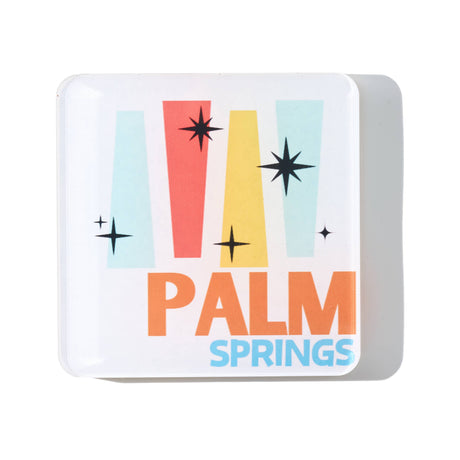 Bon Voyage Acrylic Coasters, Palm Springs with Holder - view 05