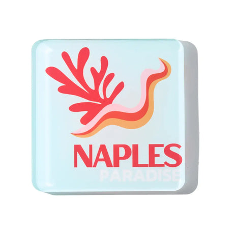 Bon Voyage Acrylic Coasters, Naples with Holder - view 04