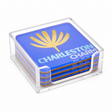 Bon Voyage Acrylic Coasters, Charleston with Holder