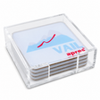 Bon Voyage Acrylic Coasters, Vail with Holder