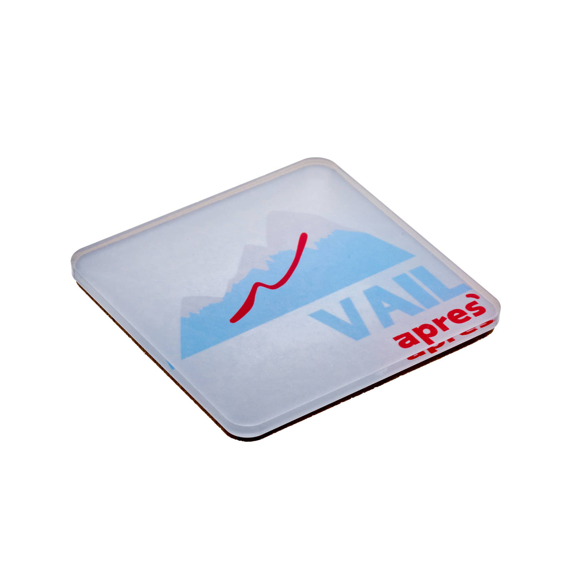Bon Voyage Acrylic Coasters, Vail with Holder - alternate view