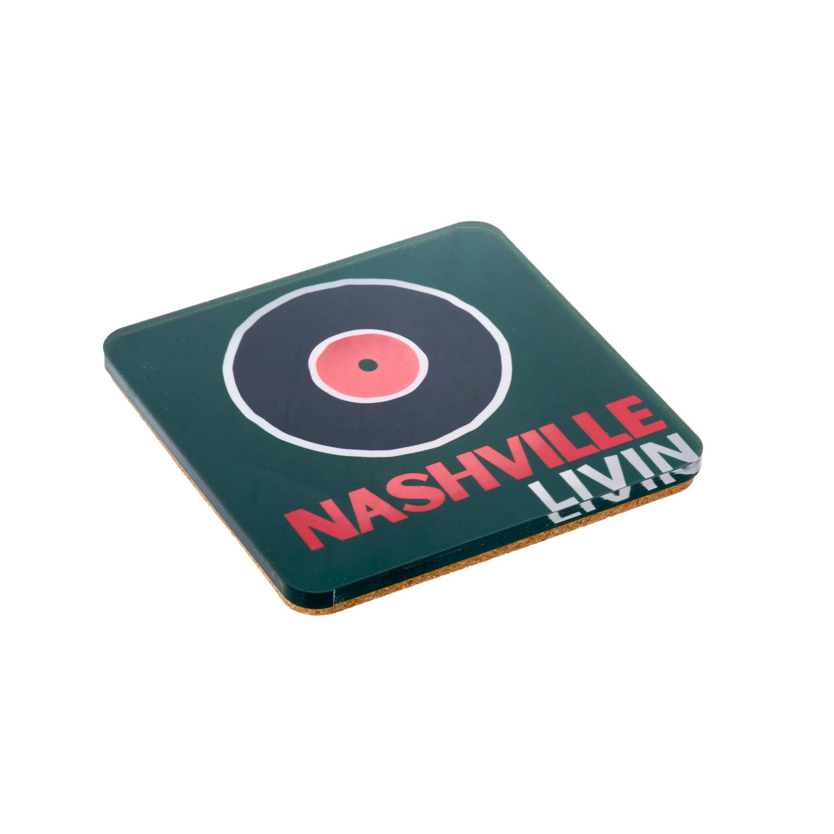 Bon Voyage Acrylic Coasters, Nashville with Holder - view 03
