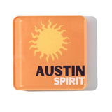 Bon Voyage Acrylic Coasters, Austin with Holder - view 07