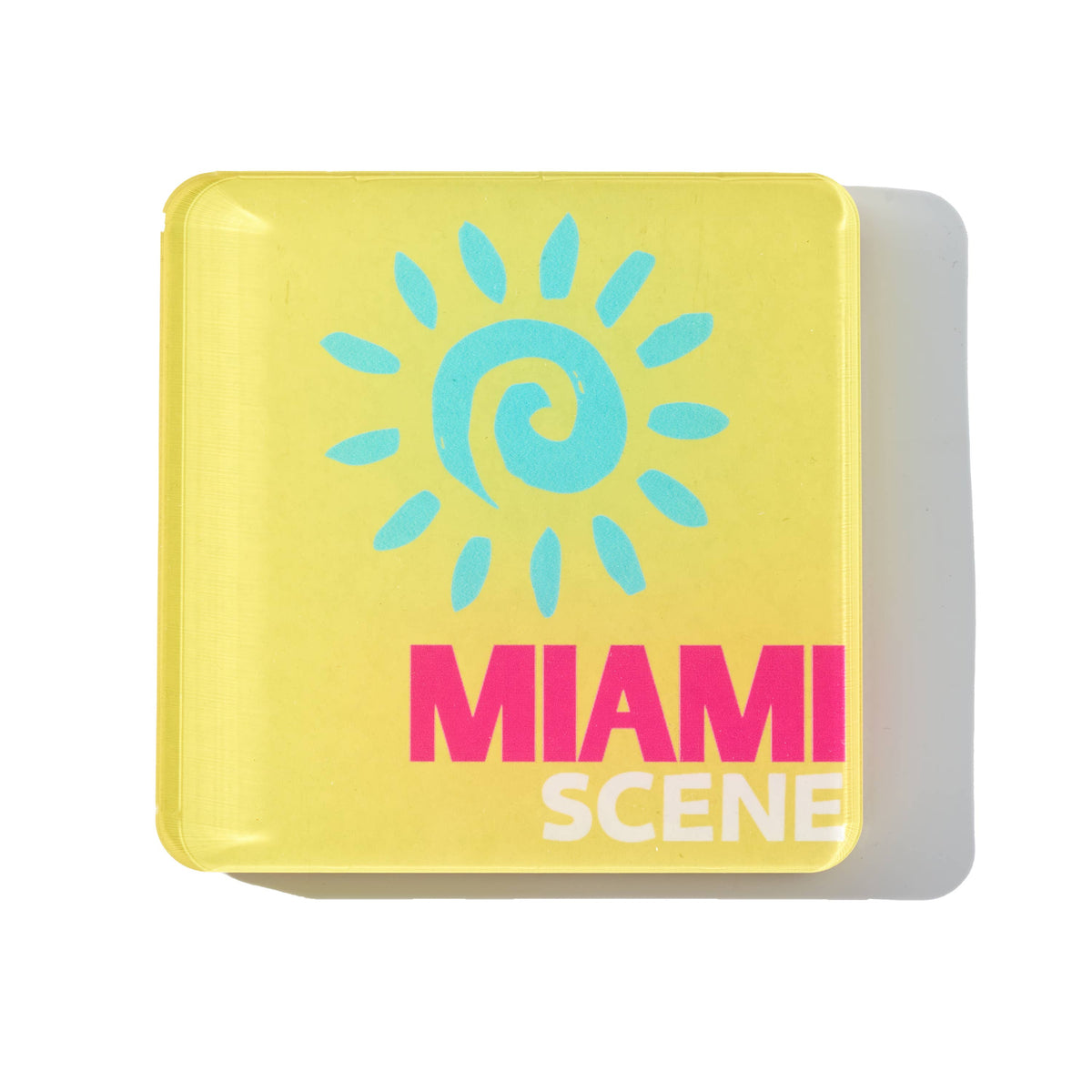Bon Voyage Acrylic Coasters, Miami with Holder - view 03