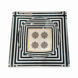 Catchall Lucite Bowl - Striped Floral — photo 7