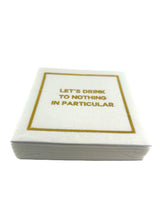 Linen-Feel Cocktail Napkins, Let's Drink - alternate view