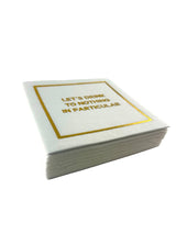 Maven Home Linen-Feel Cocktail Napkins, Let's Drink - view 06