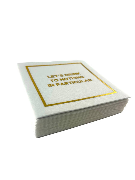 Maven Home Linen-Feel Cocktail Napkins, Let's Drink - view 06