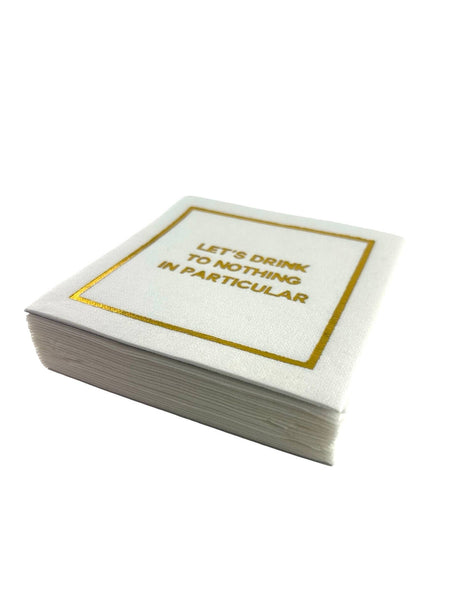 Maven Home Linen-Feel Cocktail Napkins, Let's Drink - view 08