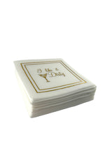 Maven Home Linen-Feel Cocktail Napkins, I Like It Dirty Martini - view 06