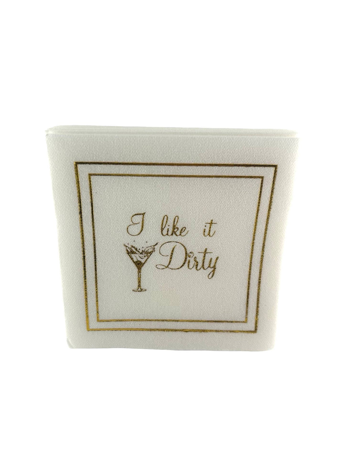 Maven Home Linen-Feel Cocktail Napkins, I Like It Dirty Martini - view 09