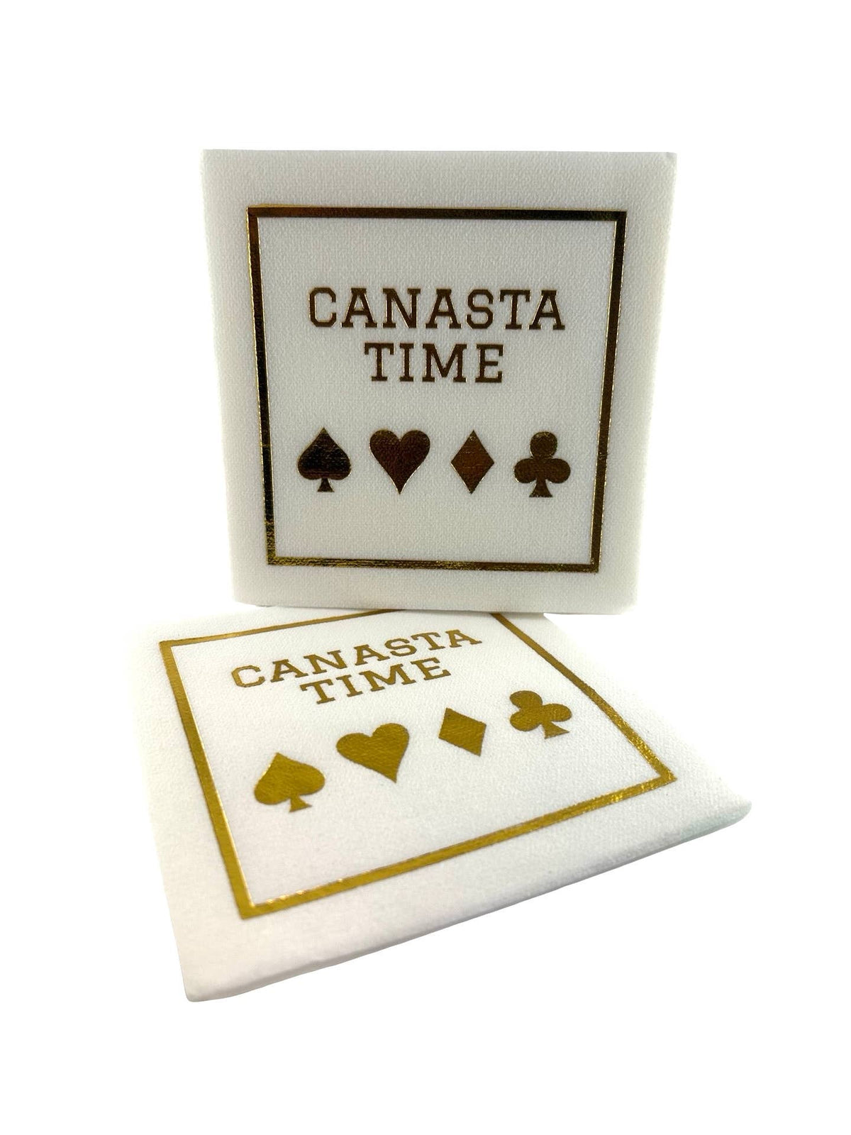 Maven Home Linen-Feel Cocktail Napkins, Canasta Time - view 04