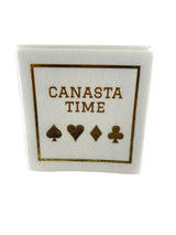 Maven Home Linen-Feel Cocktail Napkins, Canasta Time - view 05