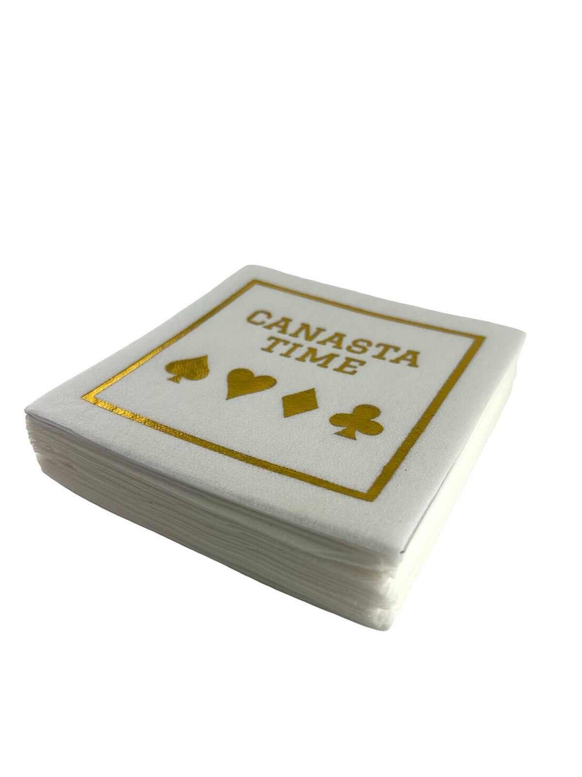 Maven Home Linen-Feel Cocktail Napkins, Canasta Time - view 06
