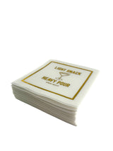 Maven Home Linen-Feel Cocktail Napkins, Light Snack Heavy Pour - view 04