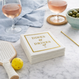 Linen-Feel Cocktail Napkins, Dinks & Drinks
