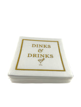 Maven Home Linen-Feel Cocktail Napkins, Dinks & Drinks - view 03