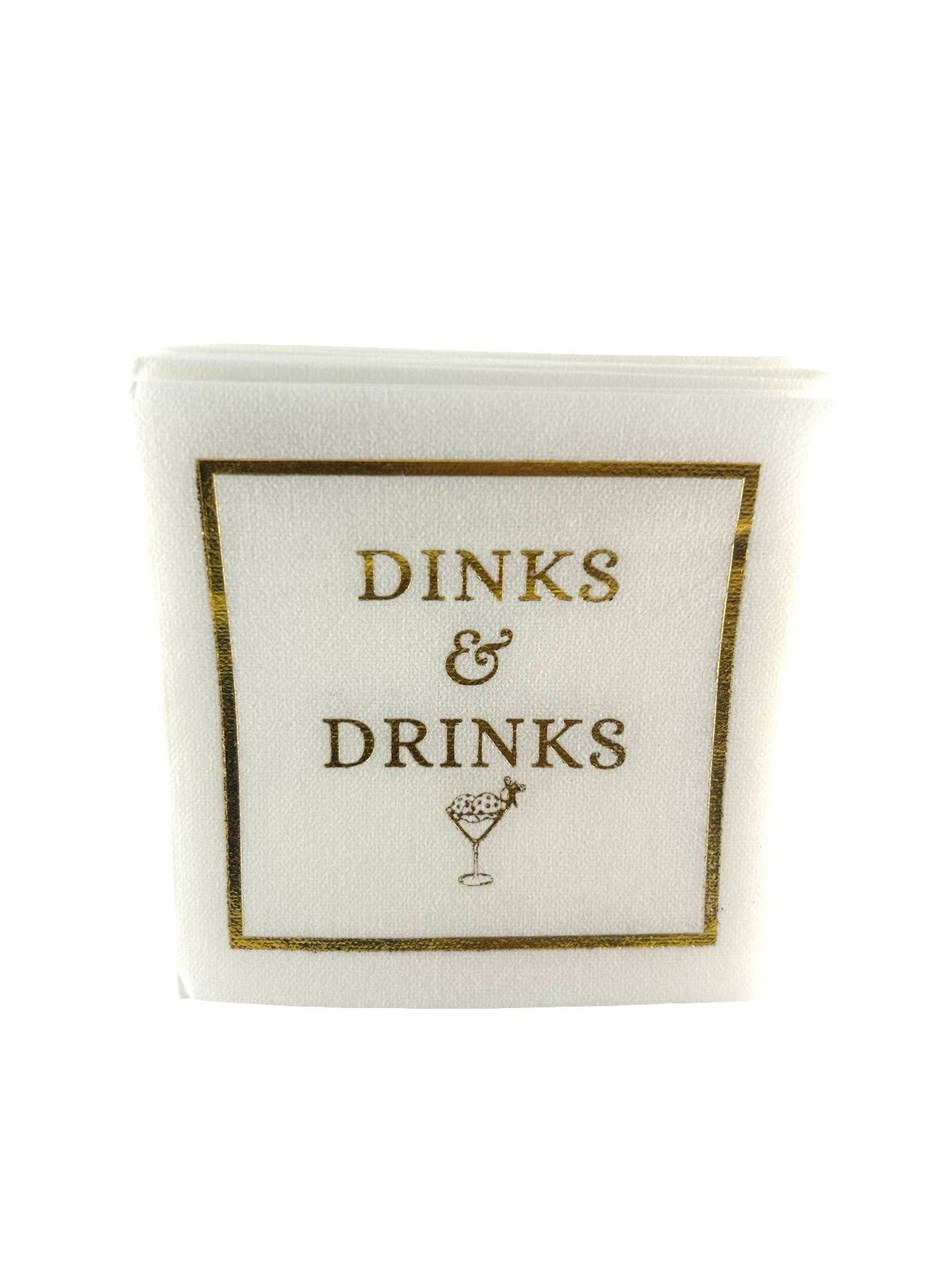 Maven Home Linen-Feel Cocktail Napkins, Dinks & Drinks - view 05