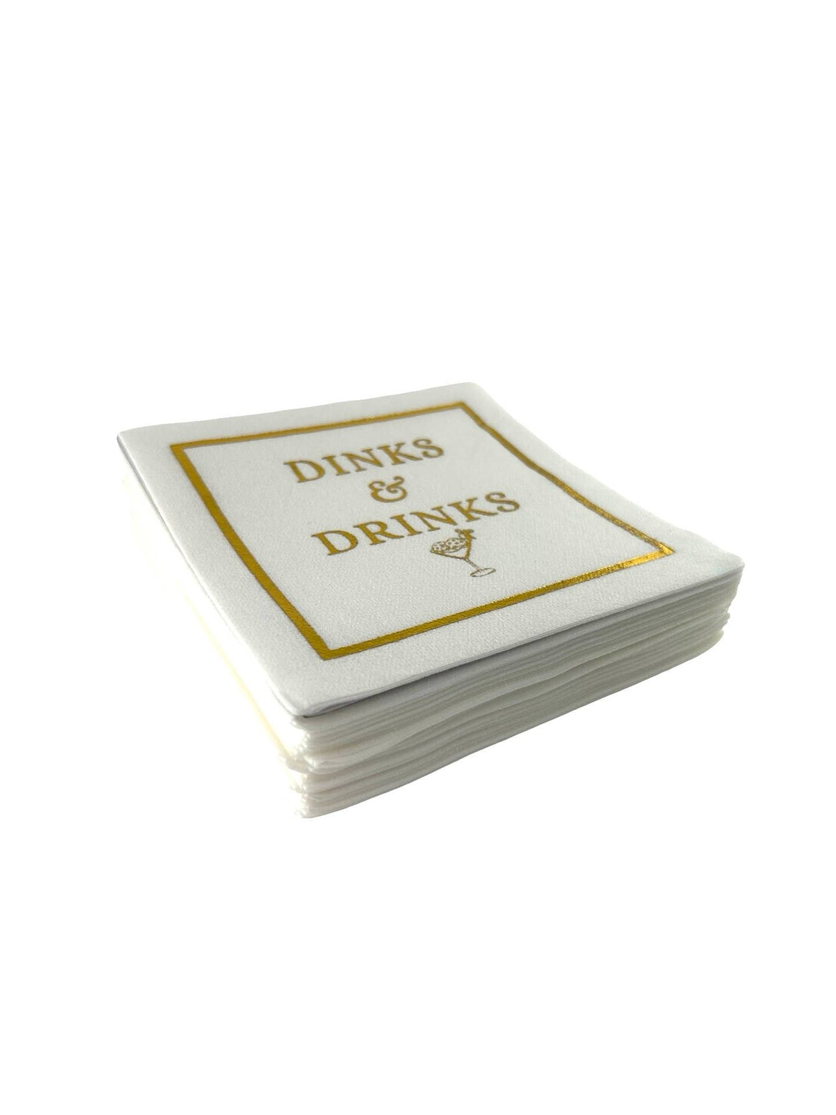 Maven Home Linen-Feel Cocktail Napkins, Dinks & Drinks - view 06