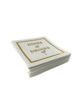 Maven Home Linen-Feel Cocktail Napkins, Dinks & Drinks - view 06