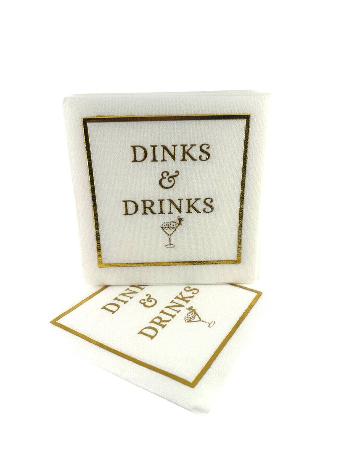 Maven Home Linen-Feel Cocktail Napkins, Dinks & Drinks - view 07