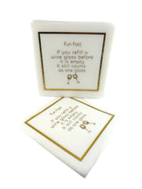 Maven Home Linen-Feel Cocktail Napkins, Fun Fact Refill Wine Glass - view 06